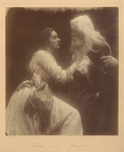 Vivien og Merlin af Julia Margaret Cameron