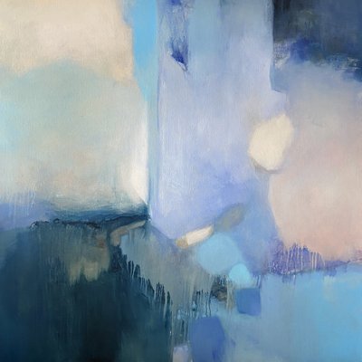 Abstrakt: Blå ro af Julia Purinton