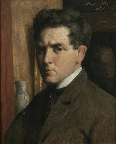 Selvportræt, 1886 af Julian Alden Weir