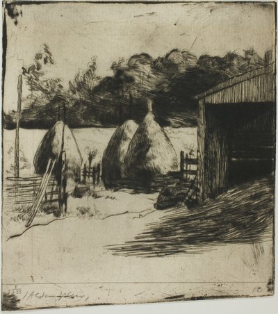 Høstakkene af Julian Alden Weir