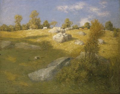 Oplands Græsmark, ca. 1905. af Julian Alden Weir