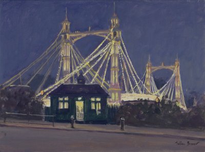 Albert Bridge - Nat af Julian Barrow