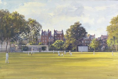 Cricket ved Burton Court af Julian Barrow