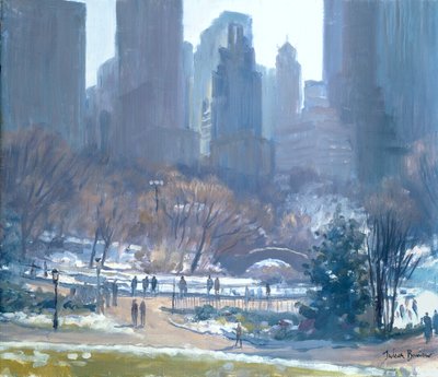 Vinter i Central Park, New York, 1997 af Julian Barrow