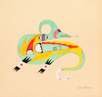 Avanyu, ca. 1923. af Julian Martinez