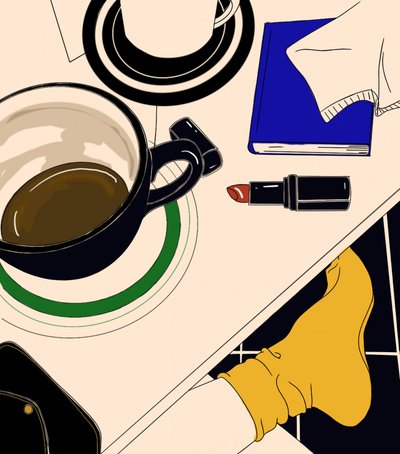 Afslappet kaffemorgen af Juliana Kokolari
