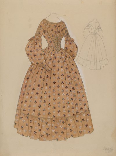 Kjole, c. 1937. af Julie C Brush