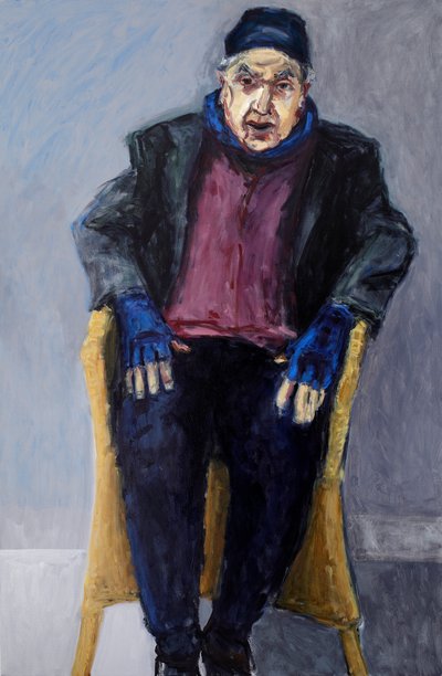 Min far, 2011 (akryl og olie på lærred) af Julie Held