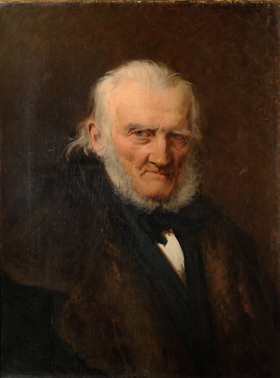 Portræt af kunstneren August Hagen af Julie Wilhelmine Hagen Schwarz