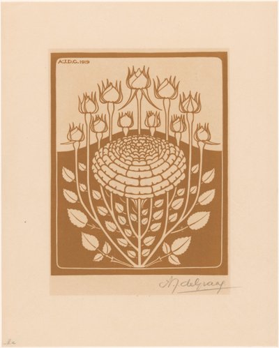 Rosenbusk af Julie de Graag (signed by artist)