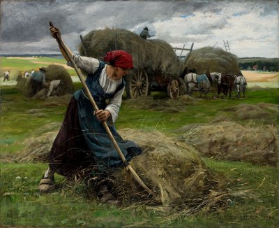 Scene med høslæt af Julien Dupre