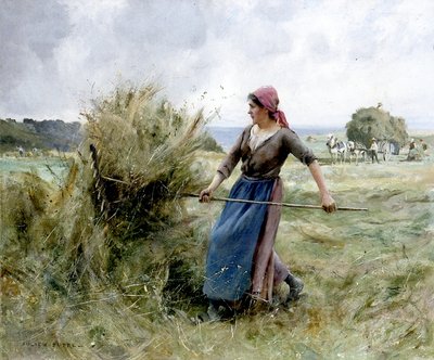 Høfremstilling (olie på lærred) af Julien Dupre