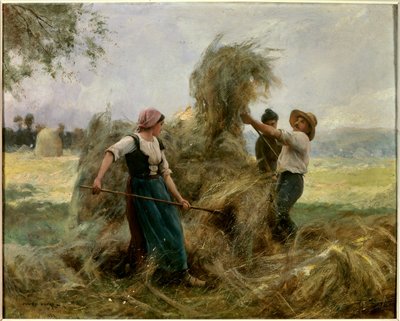 Høet. Maleri af Julien Dupre (1851-1910) af Julien Dupre
