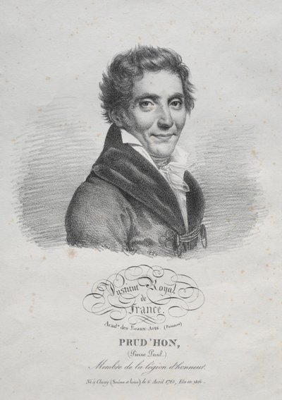 Pierre Paul Prudhon, 1820. af Julien Leopold Boilly