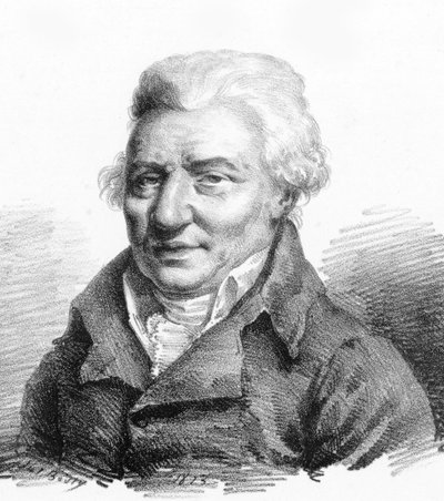 Portræt af komponisten Pierre-Alexandre Monsigny 1729-1817, 1823. af Julien Leopold Boilly