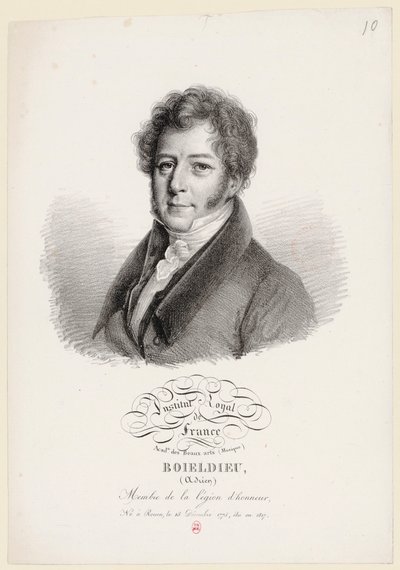 François Adrien Boieldieu af Julien Boilly af Julien Leopold Boilly