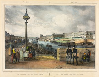 Louvre nær den nye bro af Julien Louis Jacottet