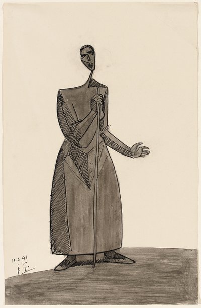 Bonde med en stav, 1941 af Julio Gonzalez
