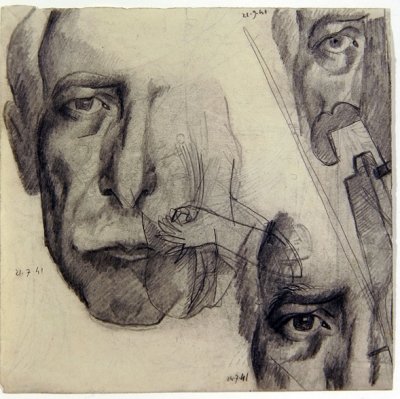 Studie til Skulptur af Julio Gonzalez