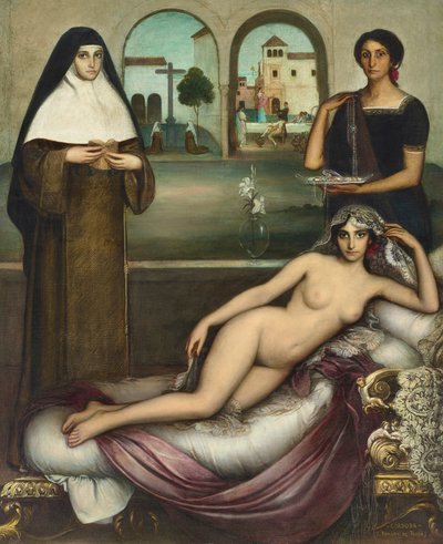 De to veje, 1915. af Julio Romero de Torres