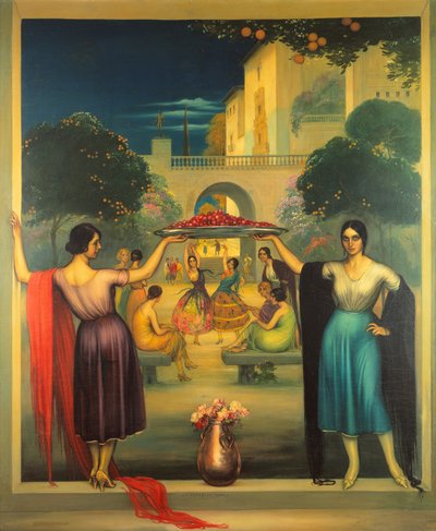 Spring Primavera, ca. 1915 (olie på panel) af Julio Romero de Torres