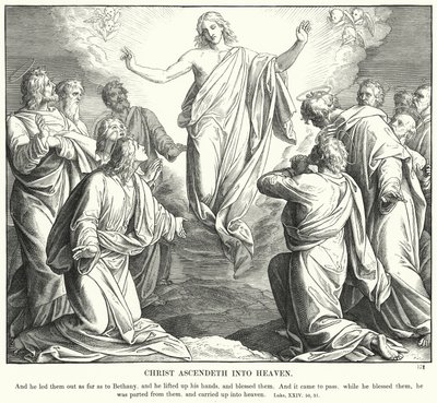 Kristus stiger op til himlen (gravering) af Julius (after) Schnorr von Carolsfeld