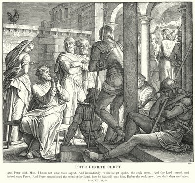 Peter Denieth Christ (gravering) af Julius (after) Schnorr von Carolsfeld