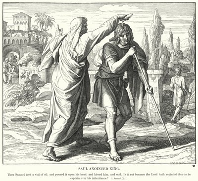 Saul Salvede Konge (gravering) af Julius (after) Schnorr von Carolsfeld