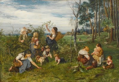 I hindbærene. 1876 af Julius Adam