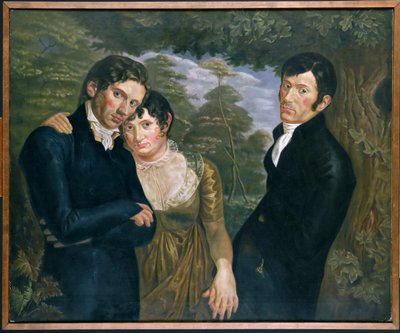 Kopi af Vi tre af Philipp Otto Runge af Julius August Friedrich Theodor von Ehren