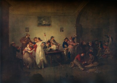 En ugifte sømænd vender tilbage, c1800 af Julius Caesar Ibbetson