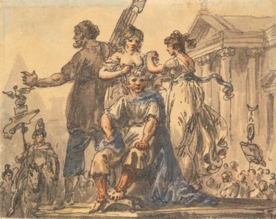 Die Bildung der Bürgerkrone af Julius Caesar Ibbetson