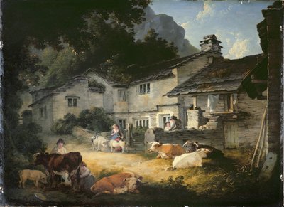 Malerens hjem, Ambleside af Julius Caesar Ibbetson
