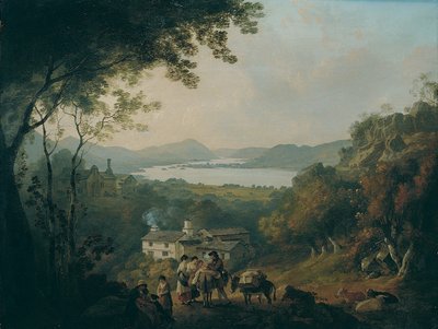 Windermere fra Troutbeck af Julius Caesar Ibbetson