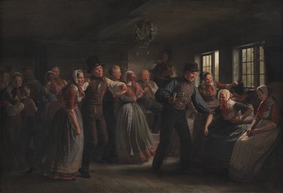 En Country Dance i Hedebo Distrikt, Sjælland af Julius Exner