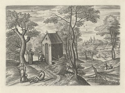 juli Ivlivs (titel på objekt) De tolv måneder (serietitel) af Julius Goltzius