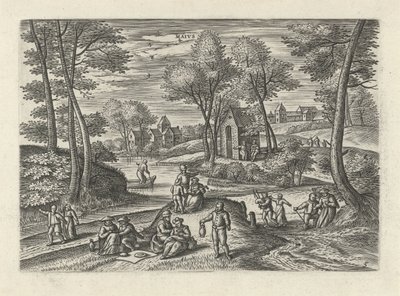 Kan Maivs (titel på objekt) De tolv måneder (serietitel) af Julius Goltzius