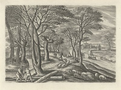 november (titel på objekt) De tolv måneder (serietitel) af Julius Goltzius