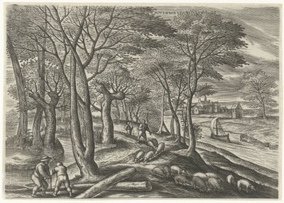 november (titel på objekt) De tolv måneder (serietitel) af Julius Goltzius