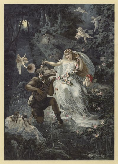 Illustration til A Midsummer Nights Dream (chromolitho) af Julius Hoeppner