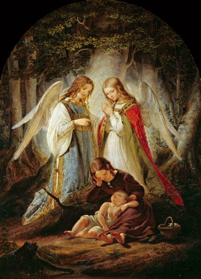 Skytsengle, 1836. af Julius Huebner