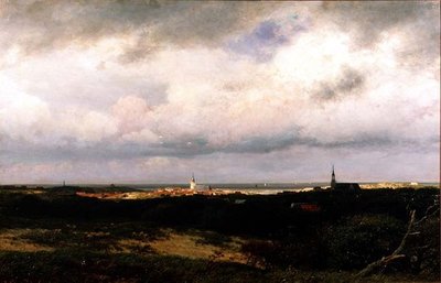 En kystudsigt nær Haag af Julius Jacobus de Sande Bakhuizen