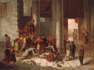Uhygge i Skolegården af Julius Joseph Gaspard Starck