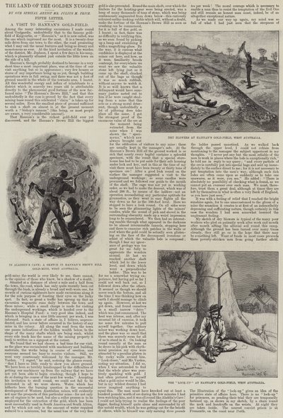 The Land of the Golden Nugget, et besøg på Hannans guldmark af Julius Mandes Price
