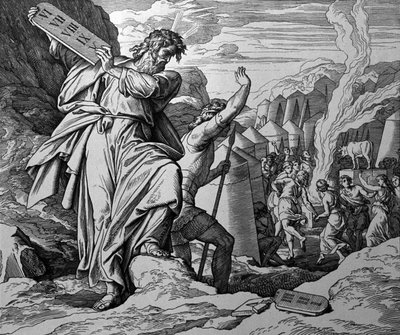 Tilbedelse af Guldkalven af Julius Schnorr von Carolsfeld