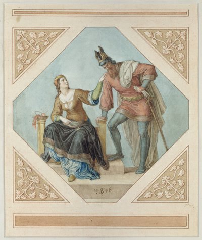 Brunhilde og Hagen, illustration til 