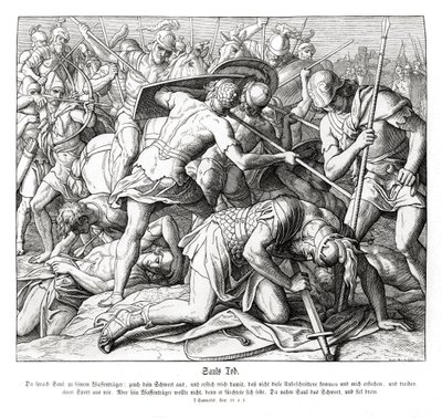 Sauls død af Julius Schnorr von Carolsfeld