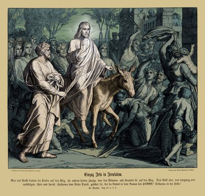 Jesu indtog i Jerusalem, Matthæusevangeliet af Julius Schnorr von Carolsfeld