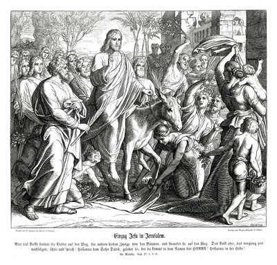 Jesu indtog i Jerusalem, Matthæusevangeliet af Julius Schnorr von Carolsfeld