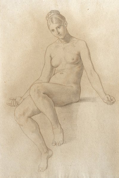 Nøgen kvinde af Julius Schnorr von Carolsfeld